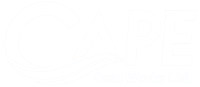 Cape Boat Works logo in white