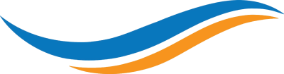 Blue and orange wave png image